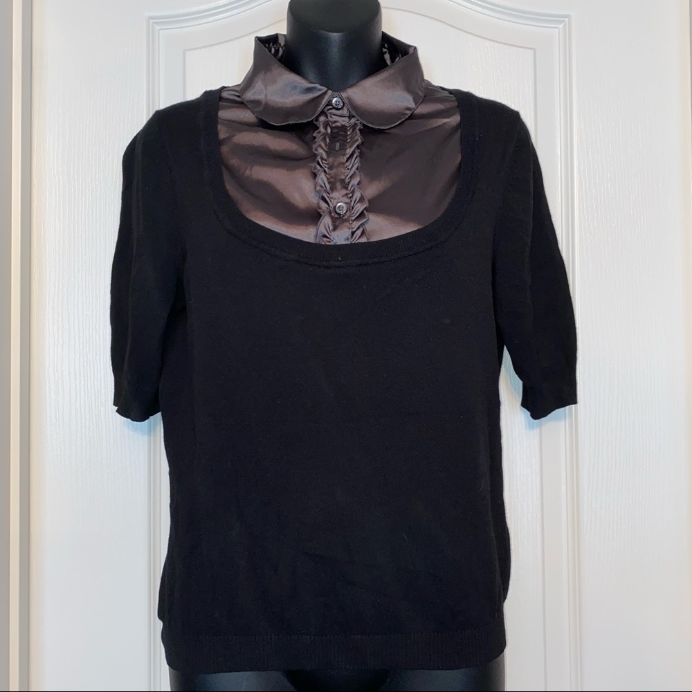 Twofer Sweater with Shorter Sleeves